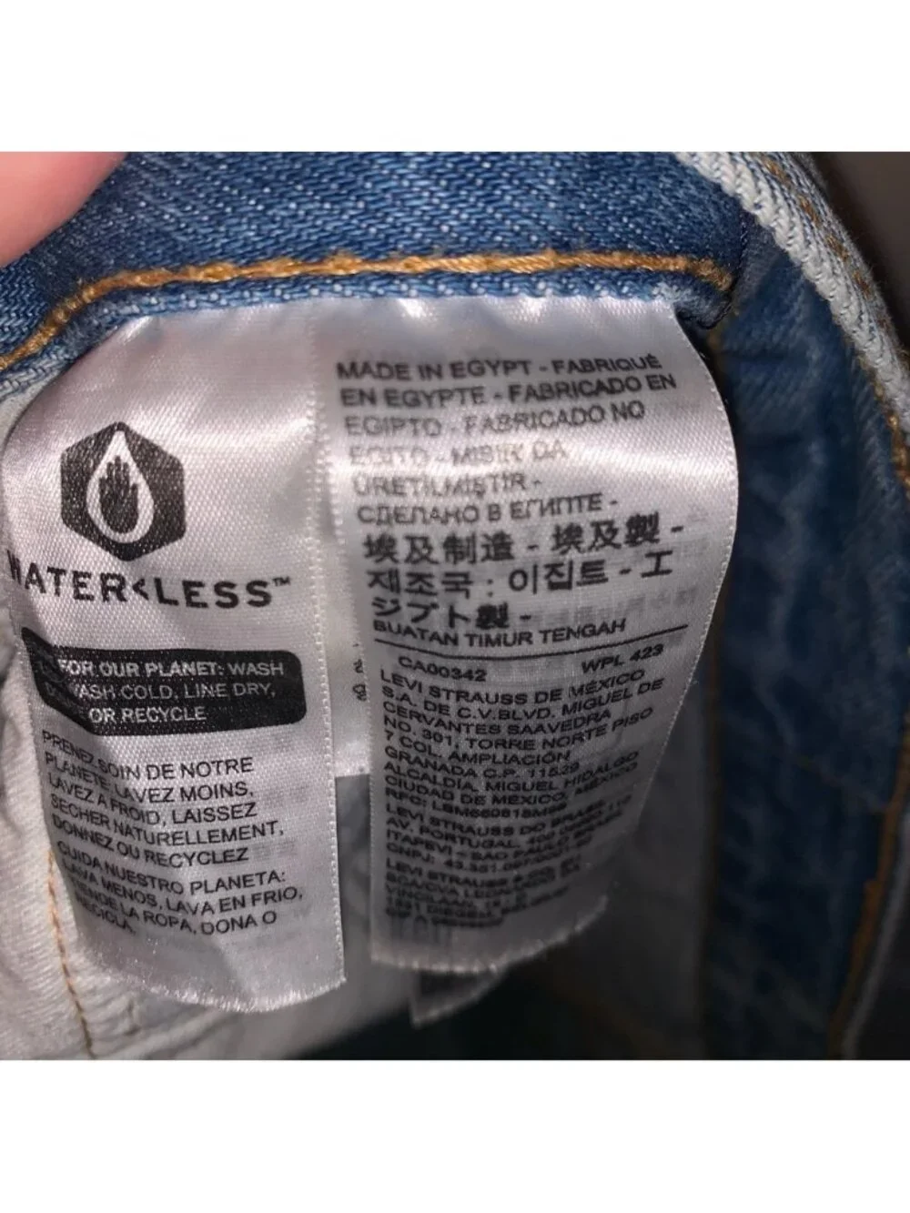 Levis 501 150th Jeans Mens 36x34 Blue Peace Sign Print Denim Button Fly Rare